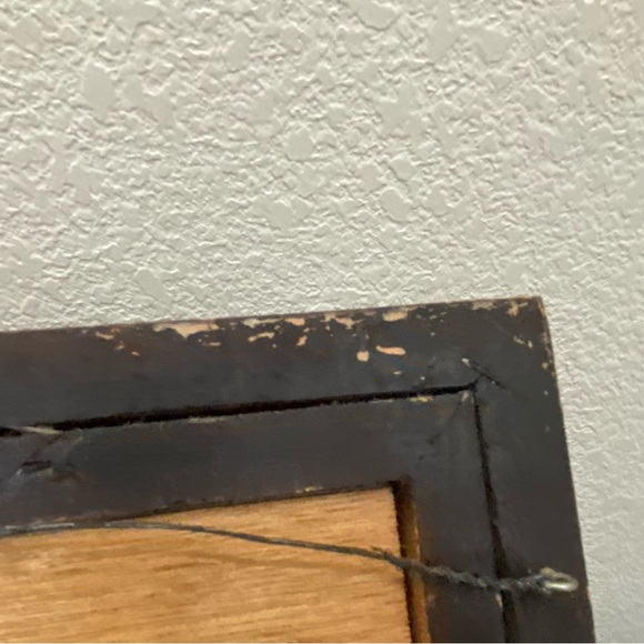 Vintage Signed W.K. Impressionist Abstract Landscape Ruins Acrylic Oil Painting - Picture 8 of 17